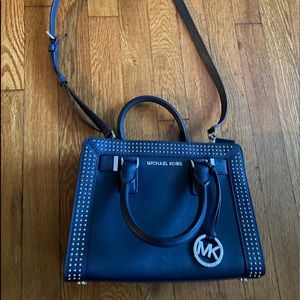 Michael Kors MK navy studded purse